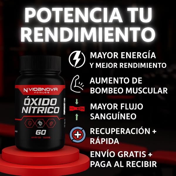 NitroMax™ – ¡¡Potenciador!! Aumenta tu flujo sanguíneo y lleva tus músculos al siguiente nivel