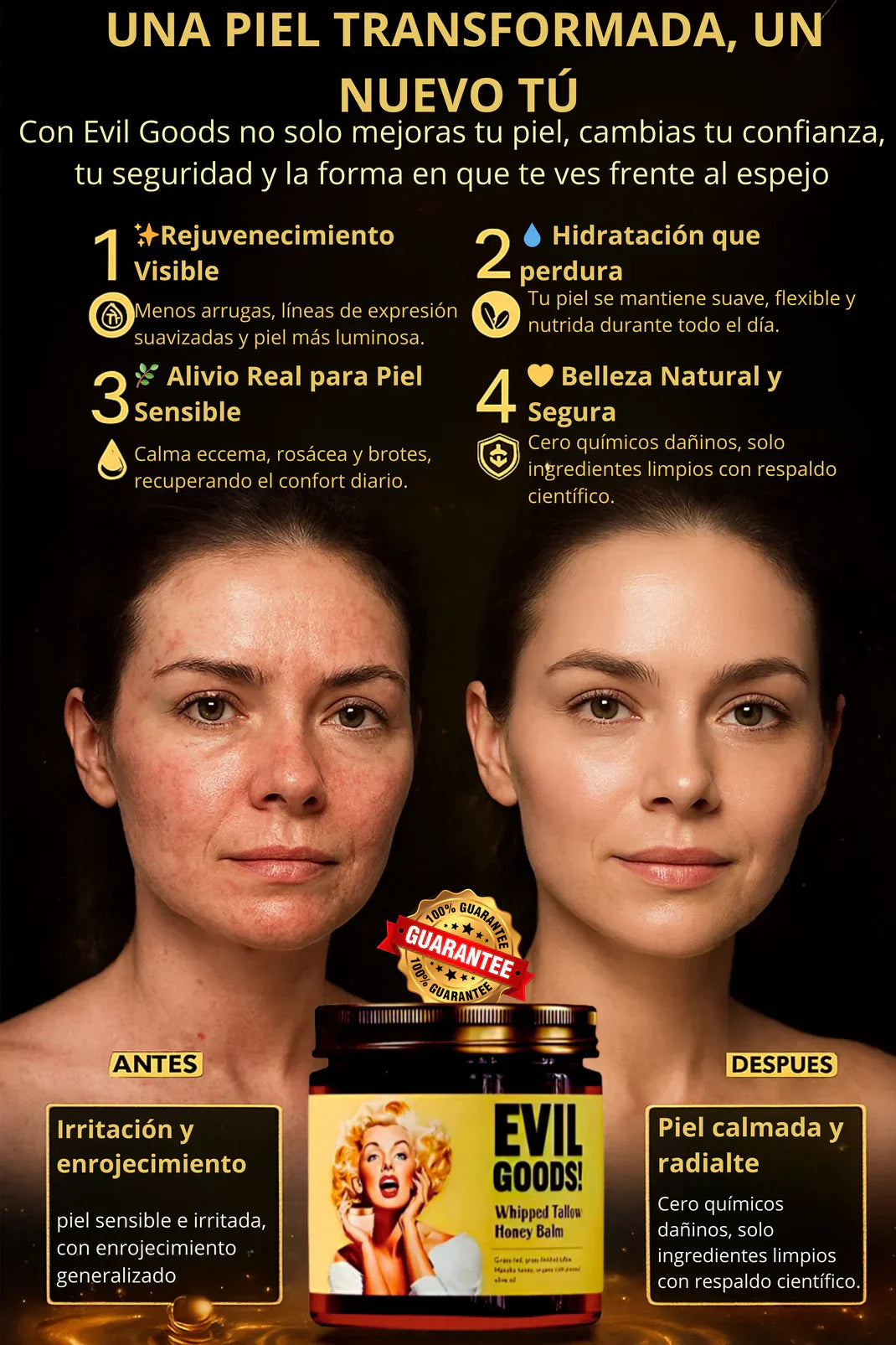 Evil Goods® - ¡¡Reduce arrugas. Elimina acné. Mejora tu piel!!