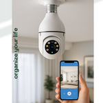 Guardián360™ – Cámara Bombillo con Visión Panorámica y Alerta Móvil