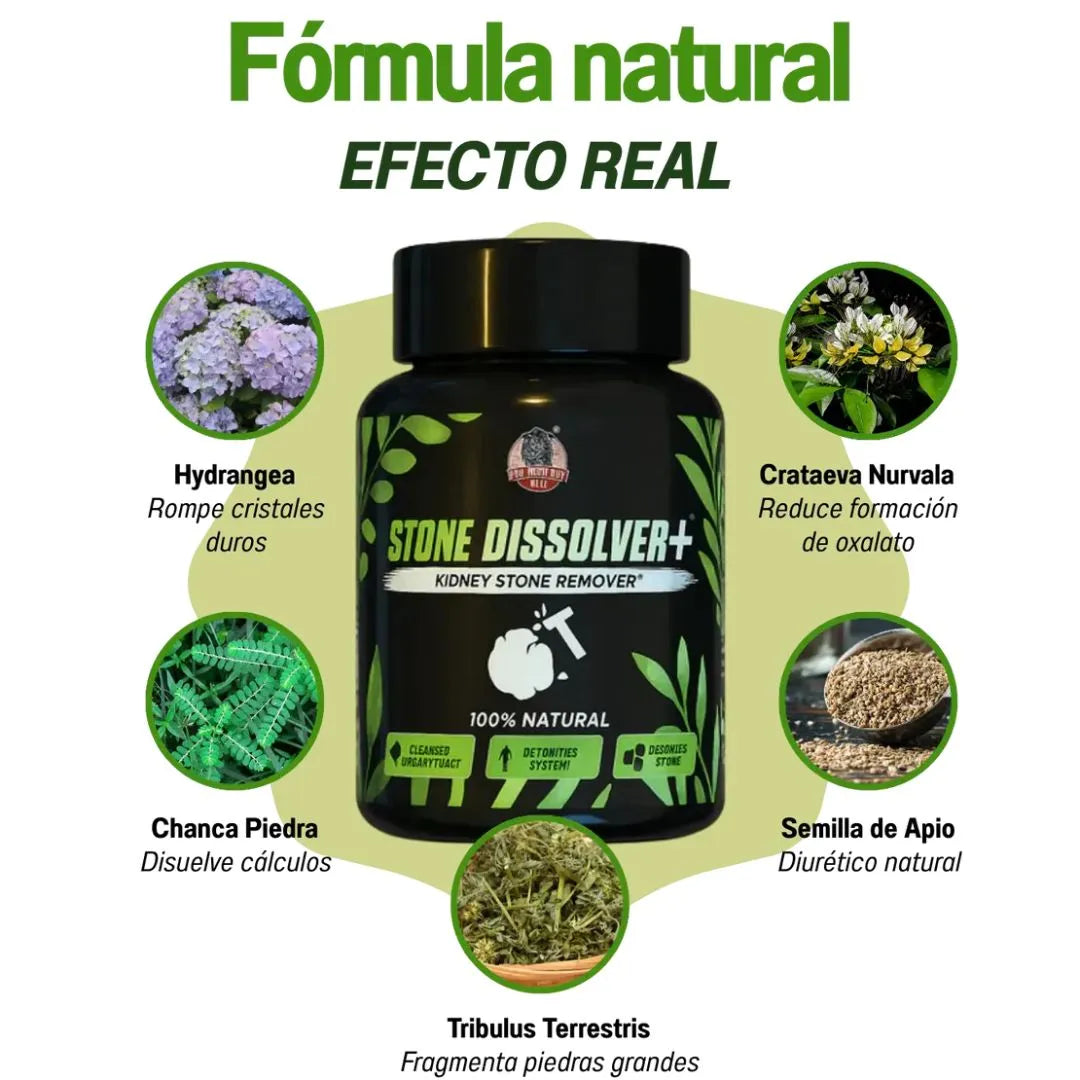 Stone Dissolver™ - Disuelve Cálculos, Alivia Dolor y Mejora el Flujo Urinario